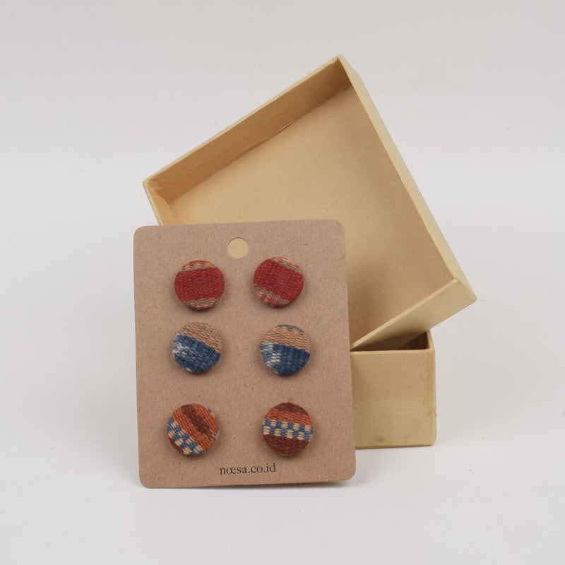 Tusuk Set Of 3 - Earrings Tenun Ikat | Noesa