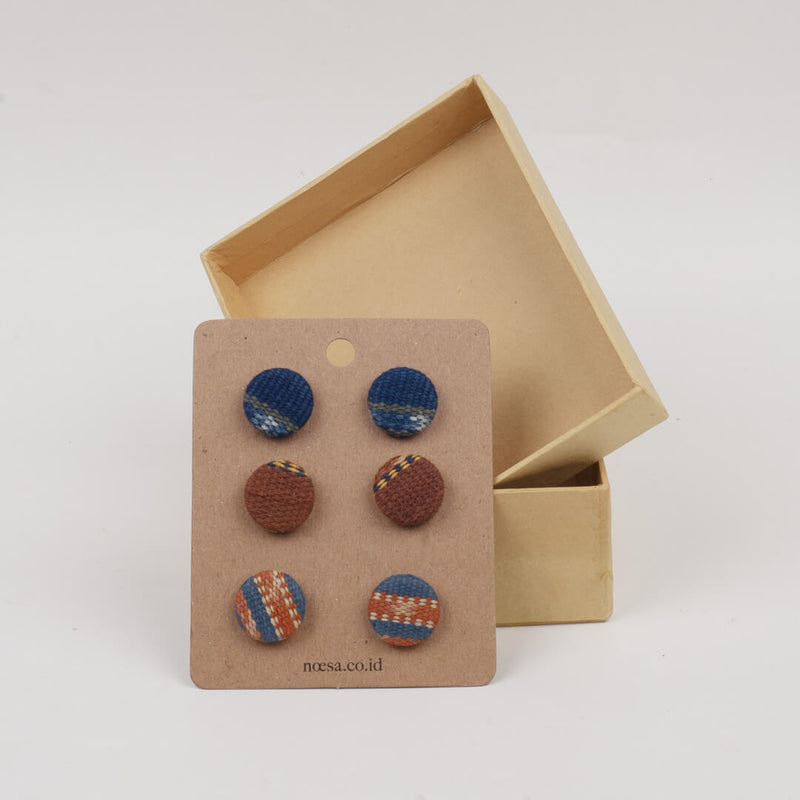 Tusuk Set Of 3 - Earrings Tenun Ikat | Noesa